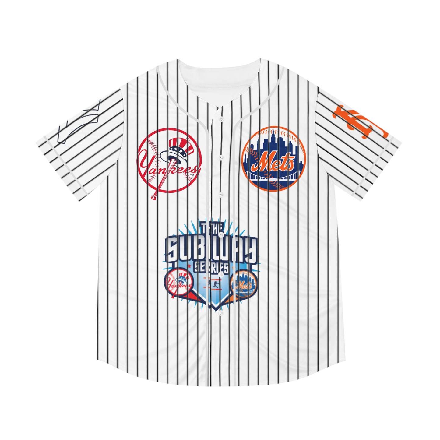 Men's Baseball Jersey (AOP) subway