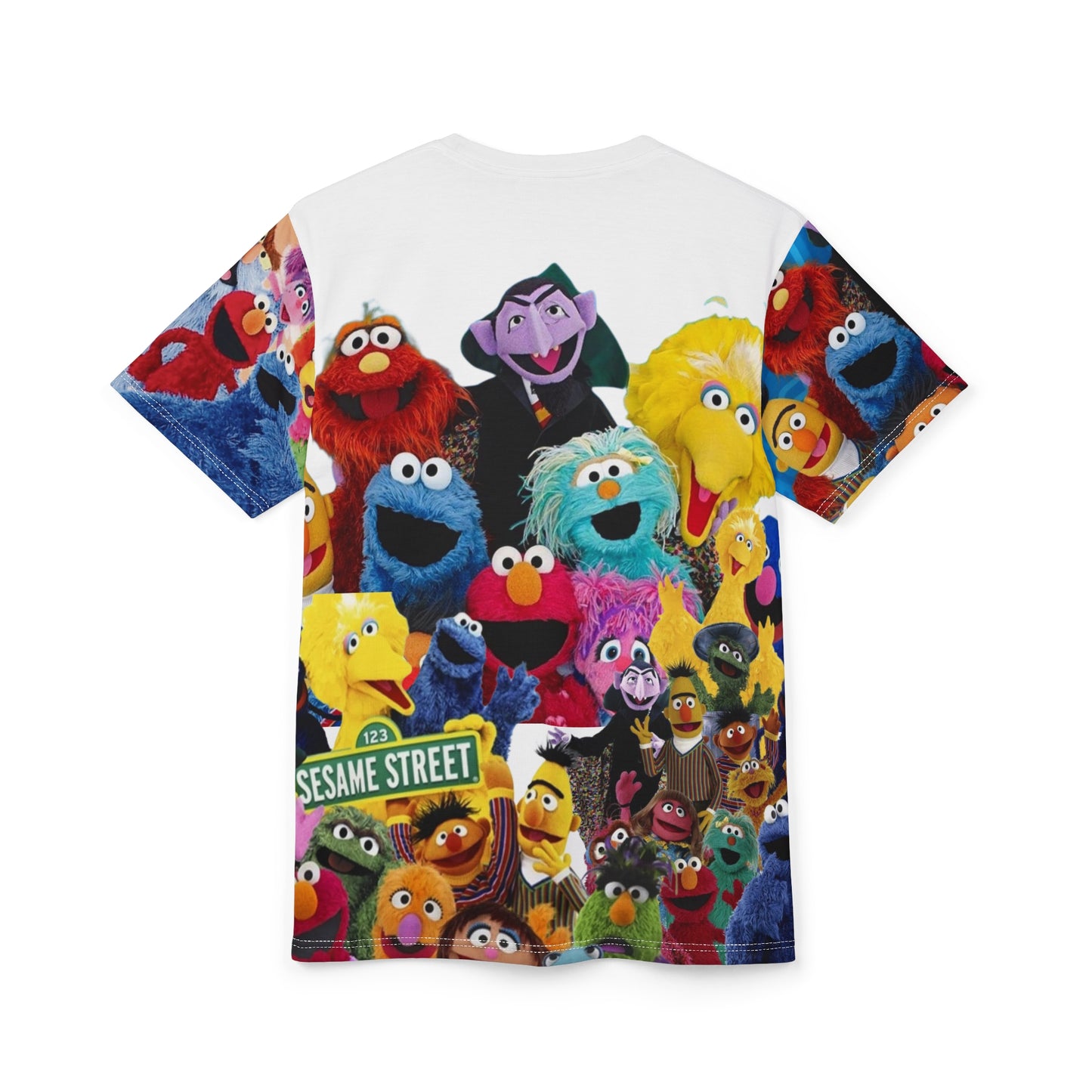 Unisex Cut & Sew Tee (AOP) sesame