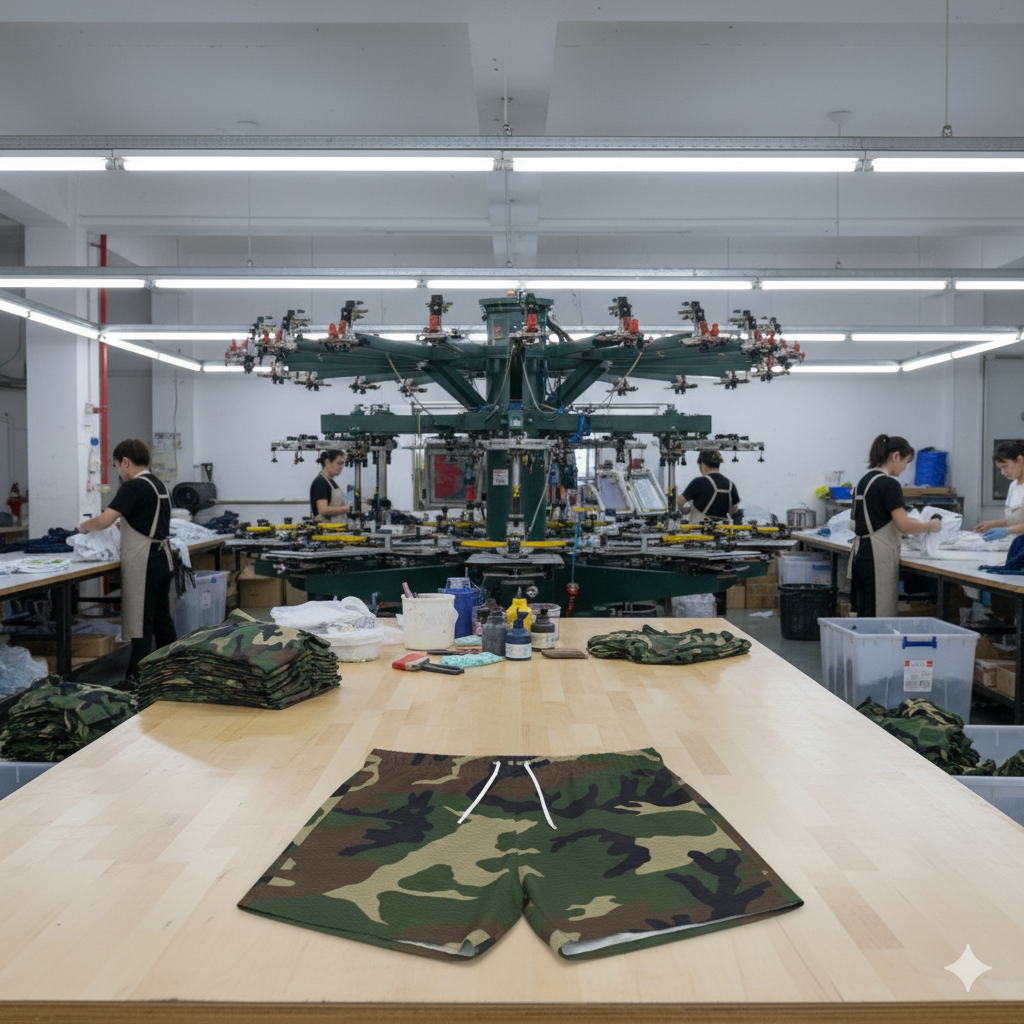 Swim Trunks (AOP) (military1) "high resolution"