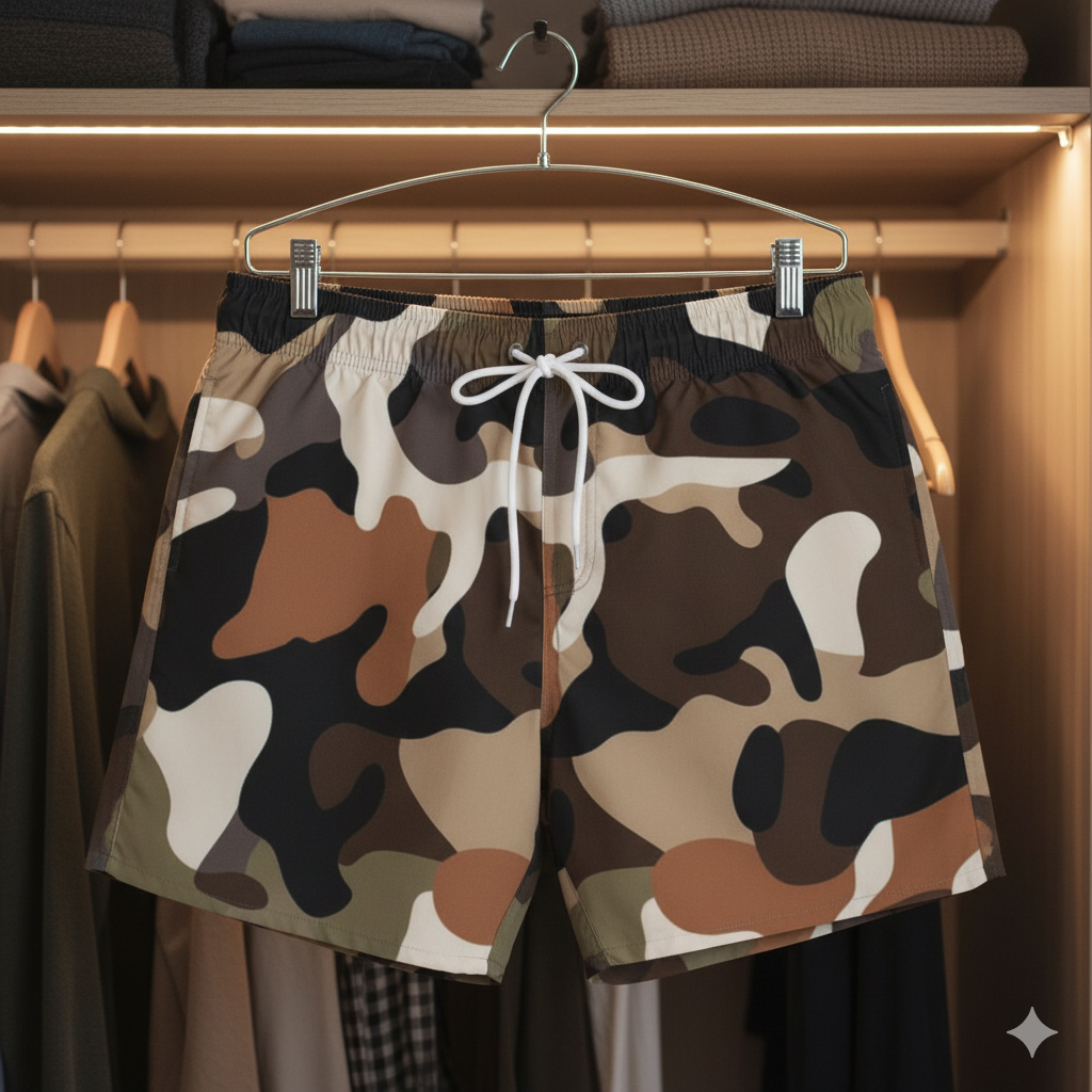 Swim Trunks (AOP) (military3) "high resolution"