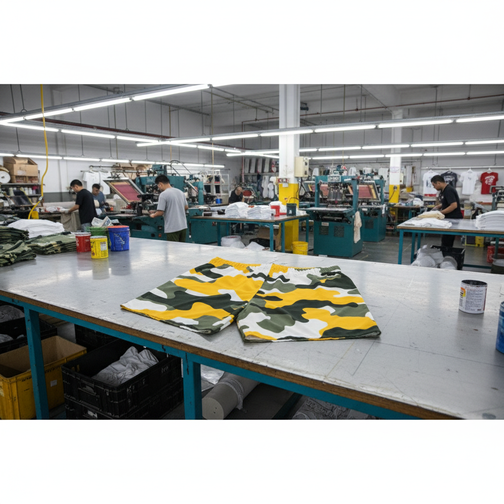 Swim Trunks (AOP) (military5) "high resolution"