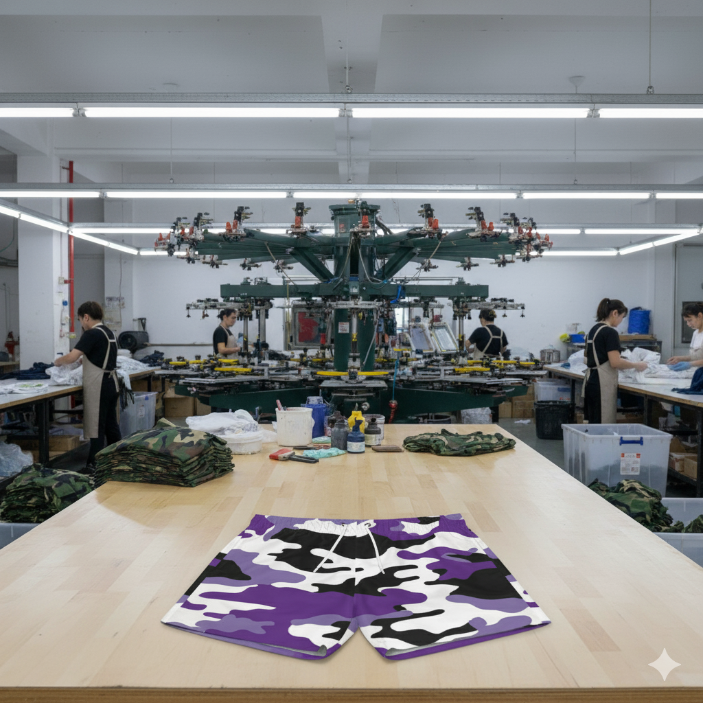 Swim Trunks (AOP) (military6) "high resolution"