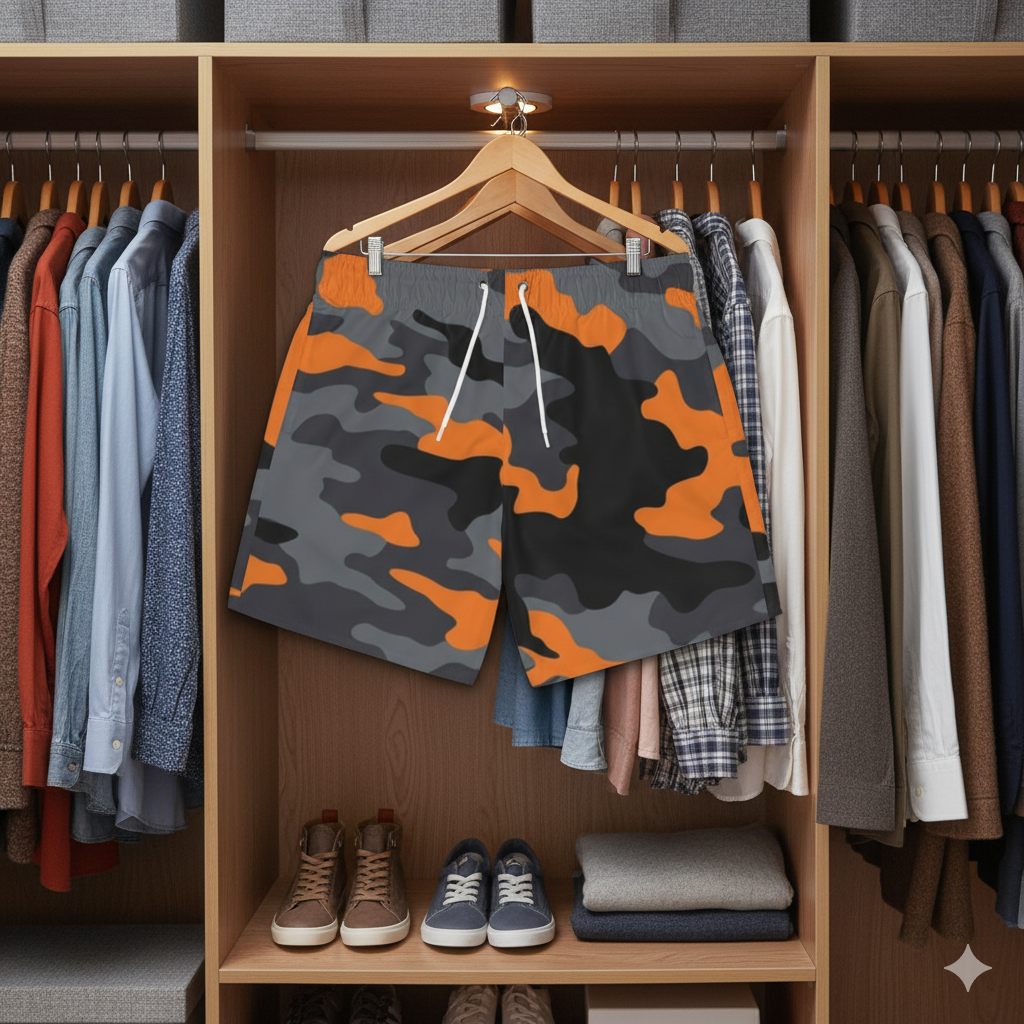 Swim Trunks (AOP) (military7) "high resolution"