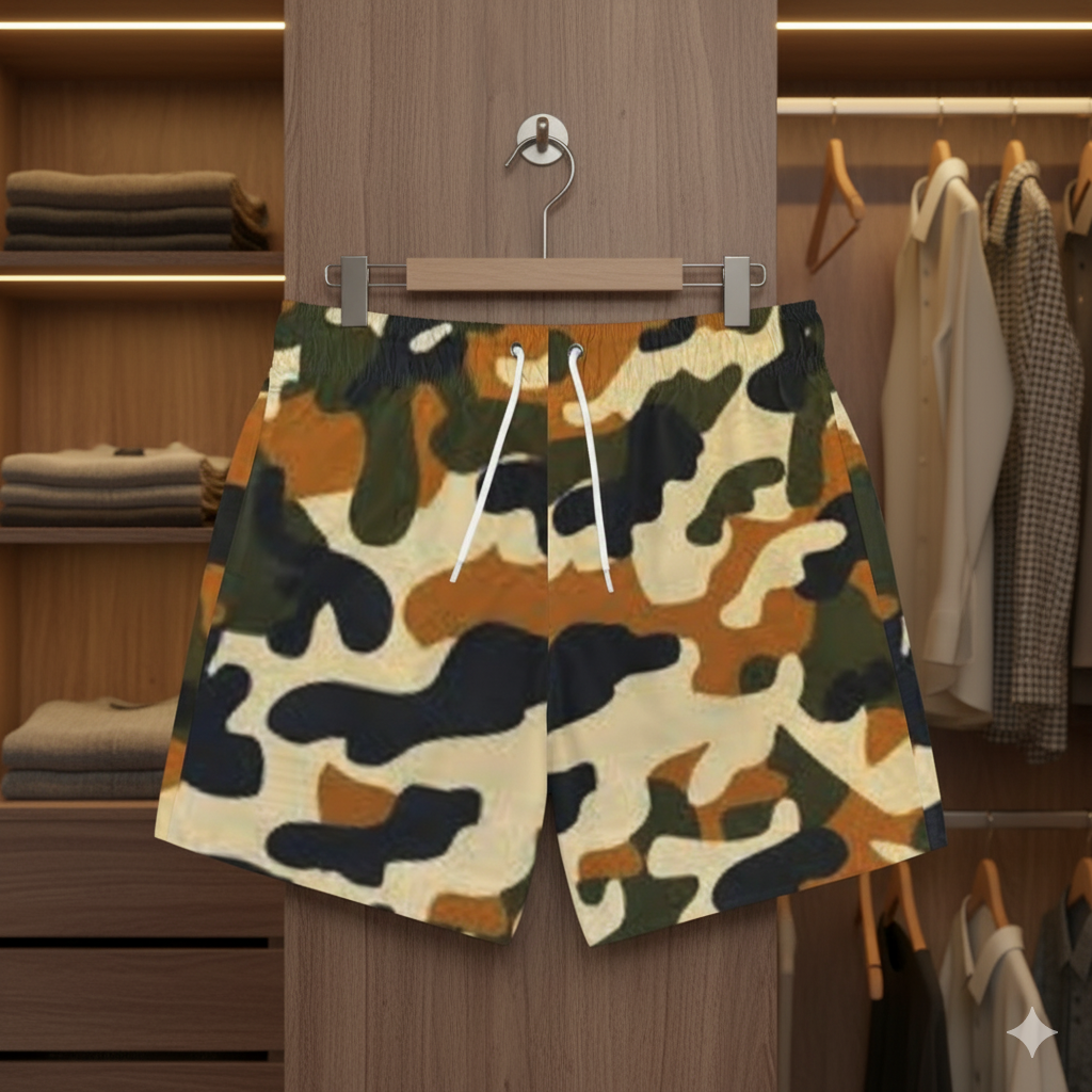 Swim Trunks (AOP) (military8) " high resolution"