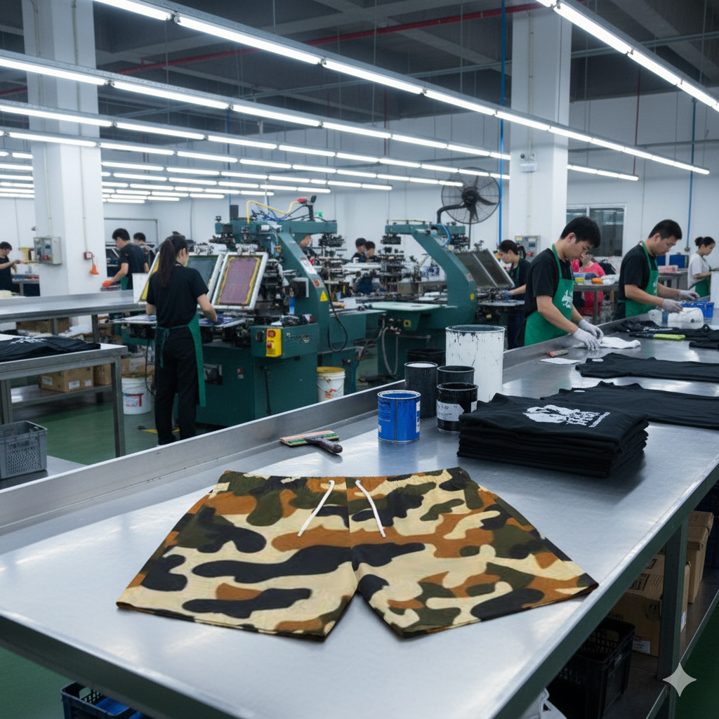 Swim Trunks (AOP) (military8) " high resolution"