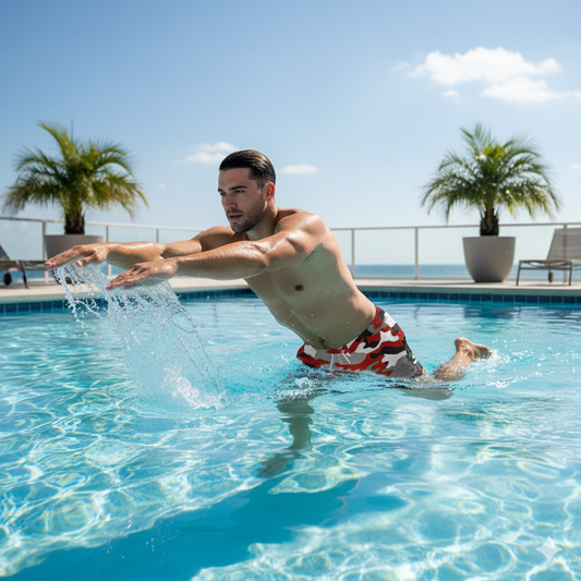 Swim Trunks (AOP) (military10) "high resolution"