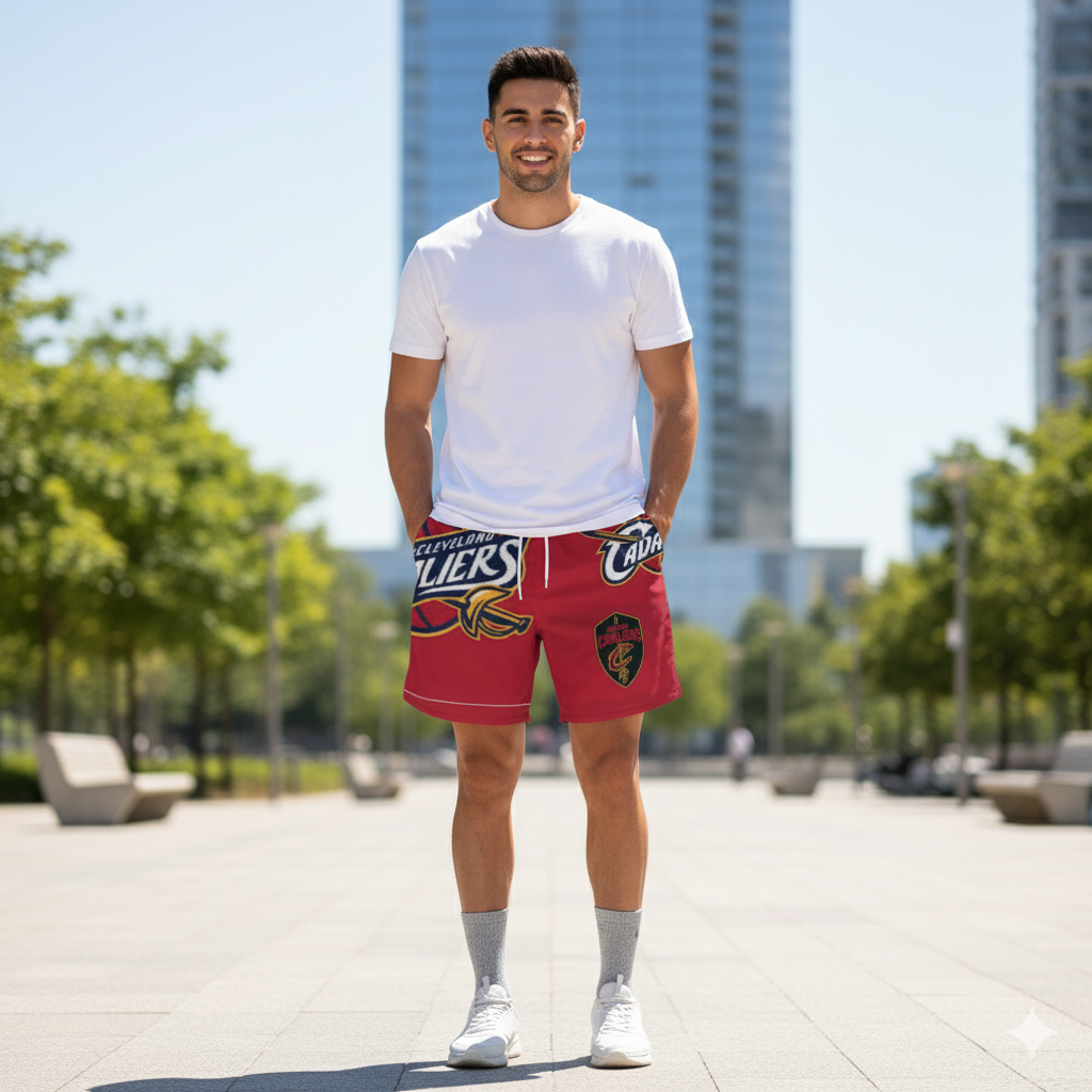 Swim Trunks (AOP) (cavaliers) "high resolution"