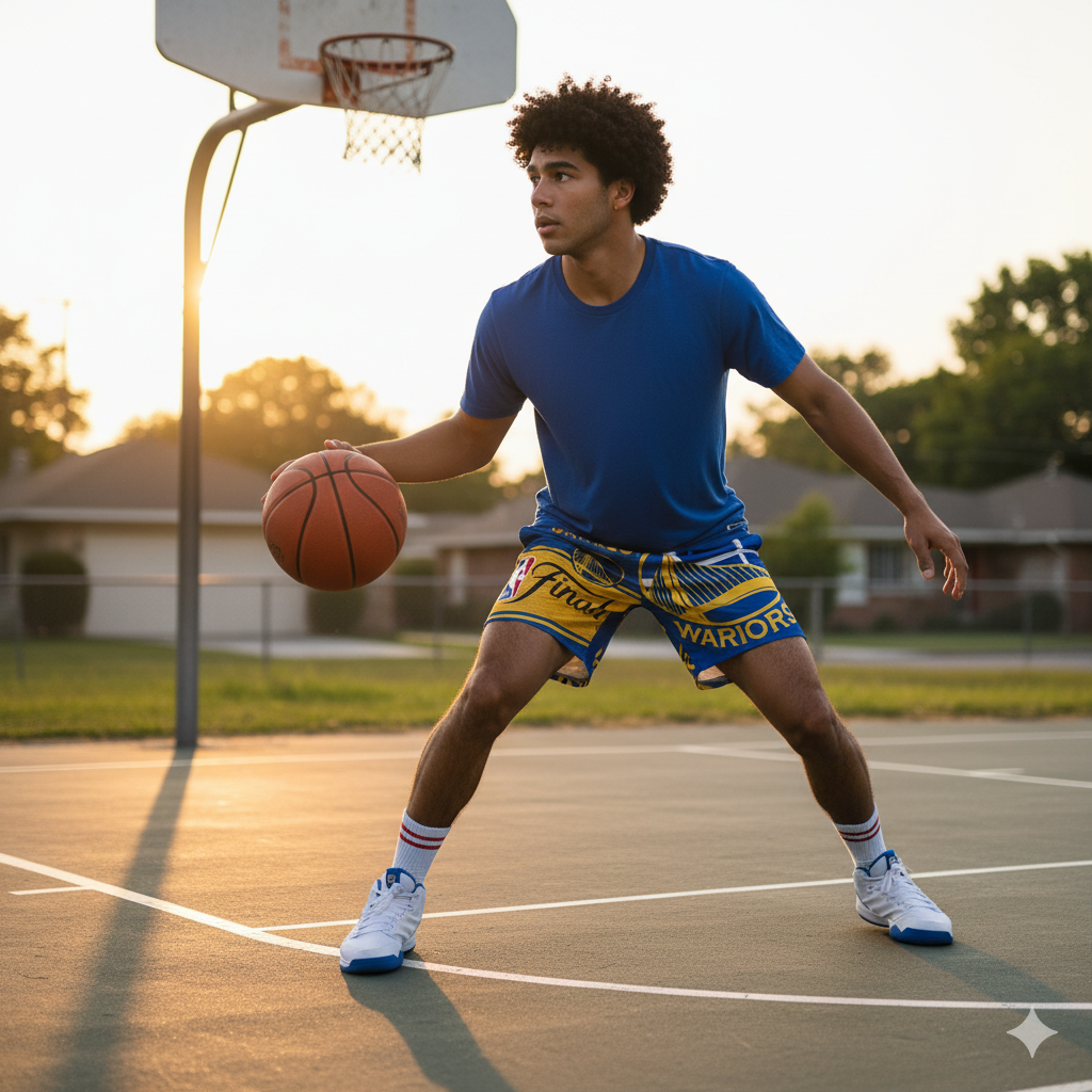 Swim Trunks (golden) "high resolution"