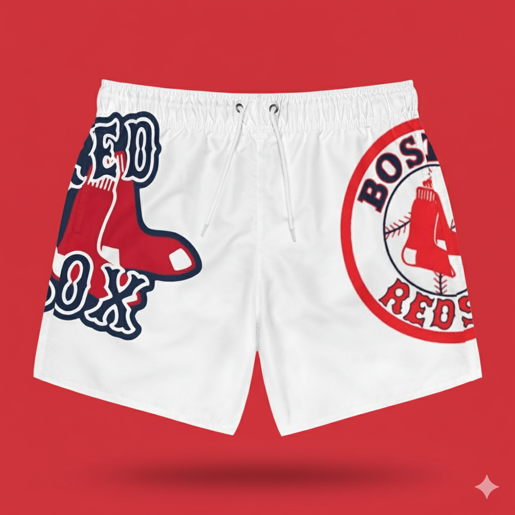Swim Trunks (AOP) (redsox) [high resolution]
