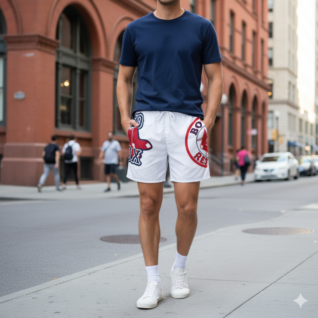 Swim Trunks (AOP) (redsox) [high resolution]