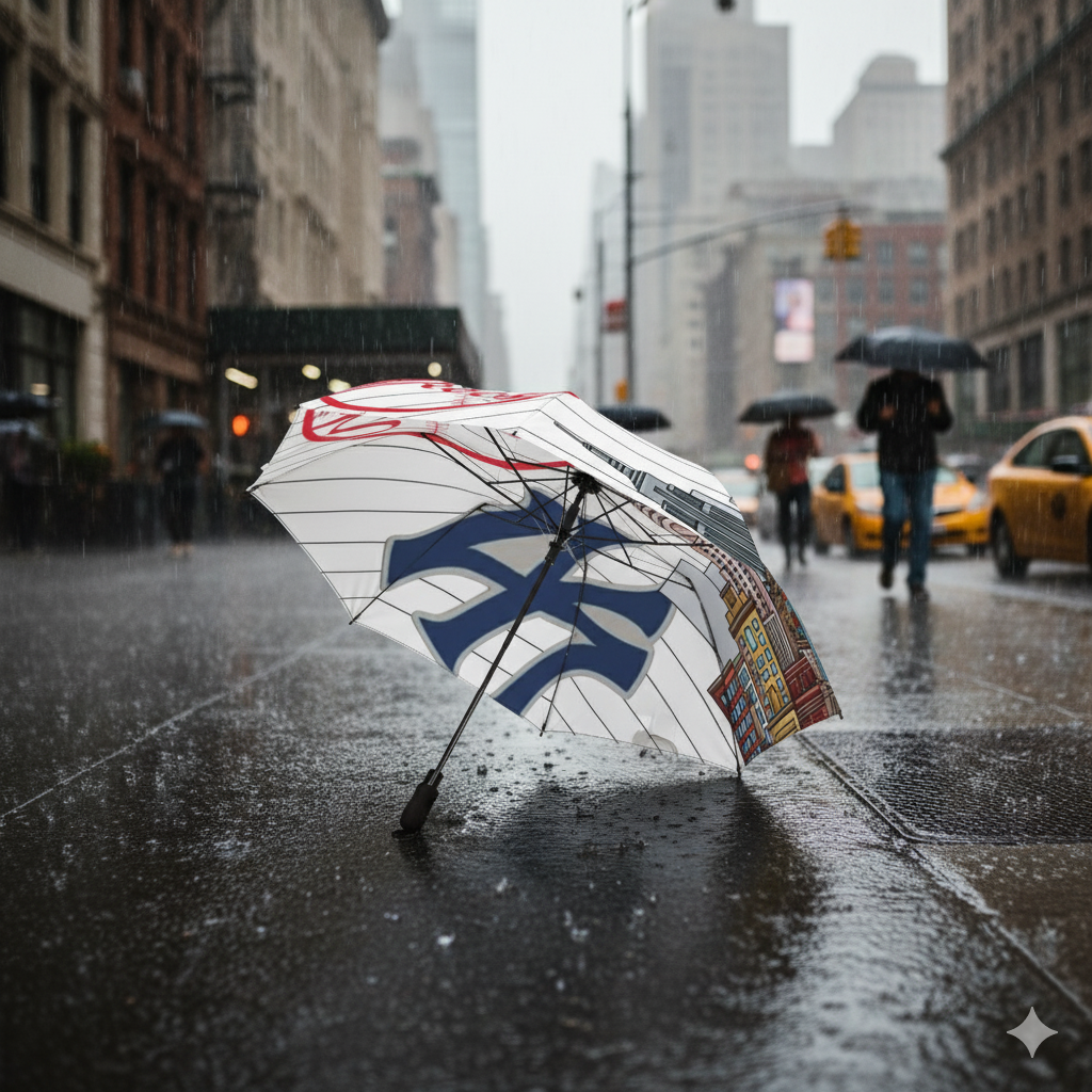 Semi-Automatic Umbrella (yankees) [high resolution]