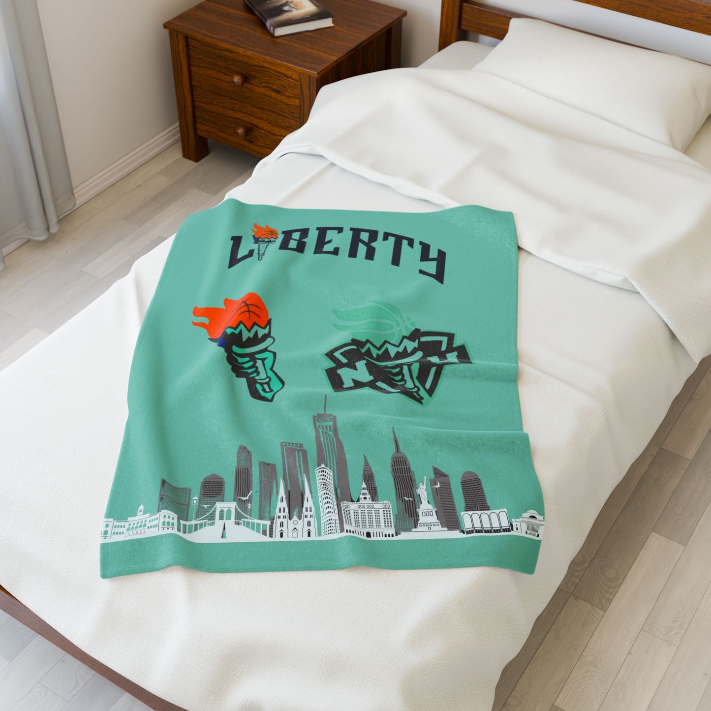 Velveteen Plush Blanket  (liberty) [high resolution]