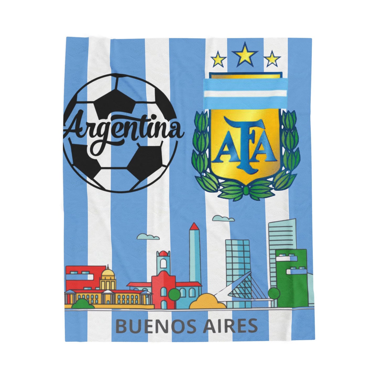 Velveteen Plush Blanket  (argentina) [high resolution]