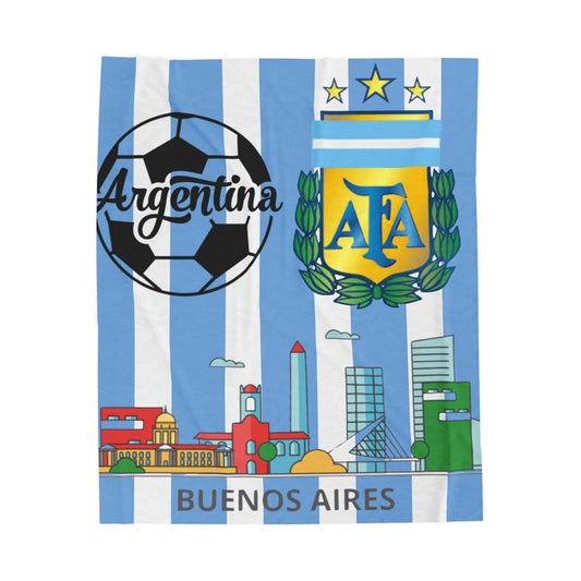 Velveteen Plush Blanket  (argentina) [high resolution]