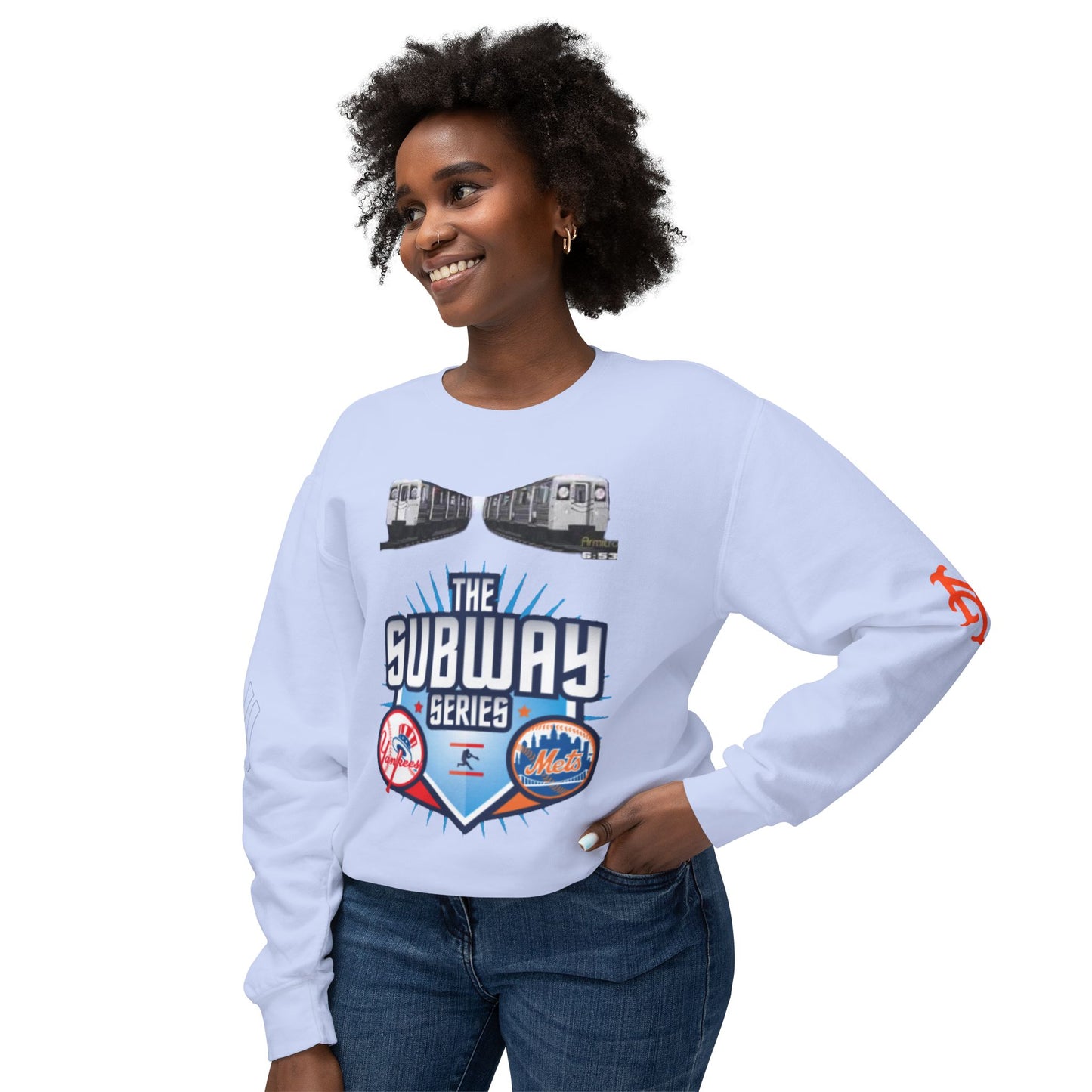 Unisex Lightweight Crewneck Sweatshirt mets yankees subway