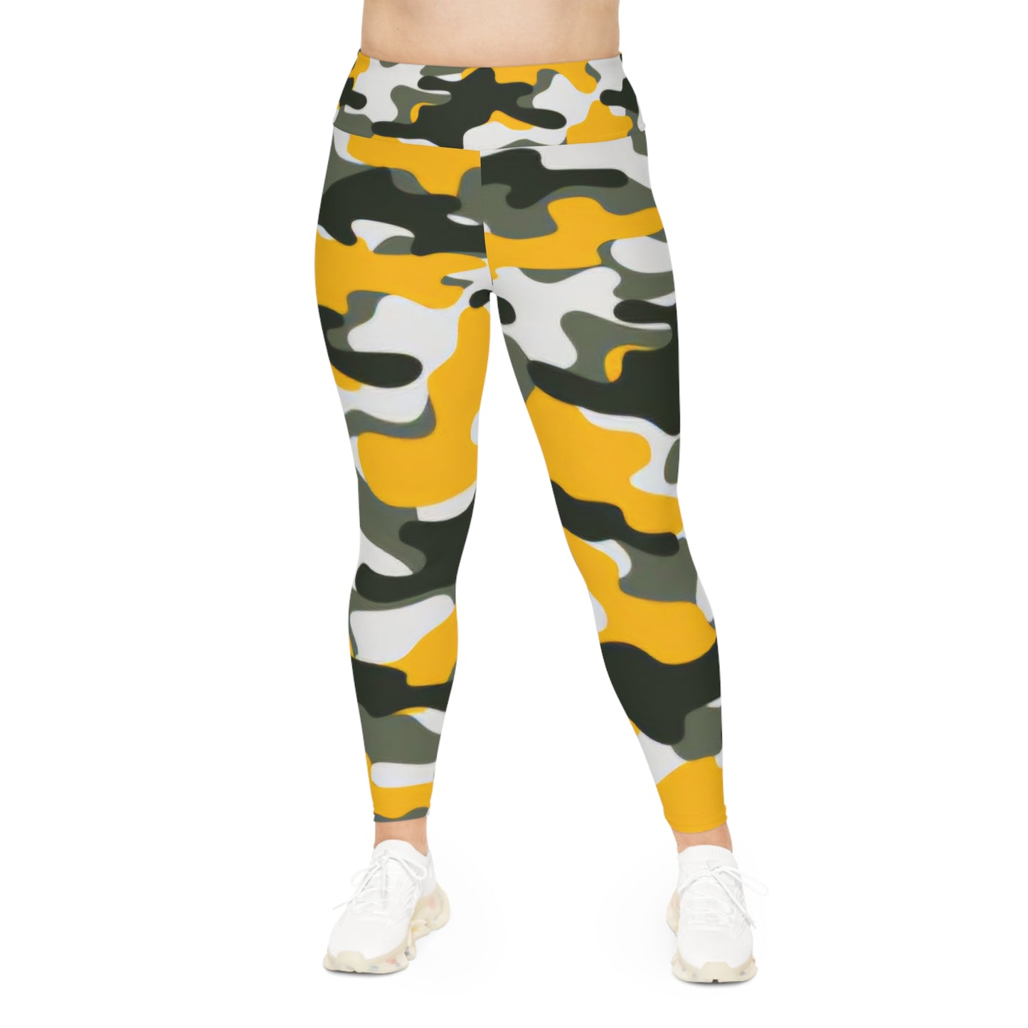 Plus Size Leggings (AOP)(Military5)