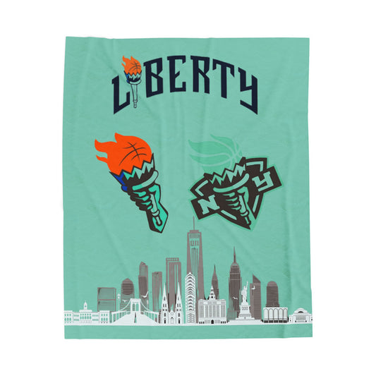 Velveteen Plush Blanket  (liberty) [high resolution]