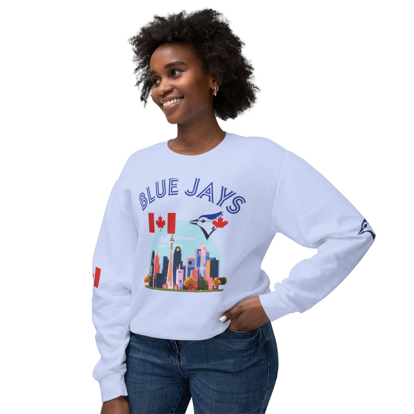 Unisex Lightweight Sweatshirt (blue jays)[high resolution]