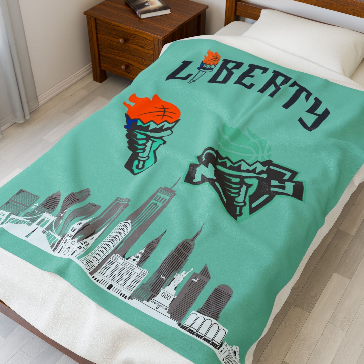 Velveteen Plush Blanket  (liberty) [high resolution]