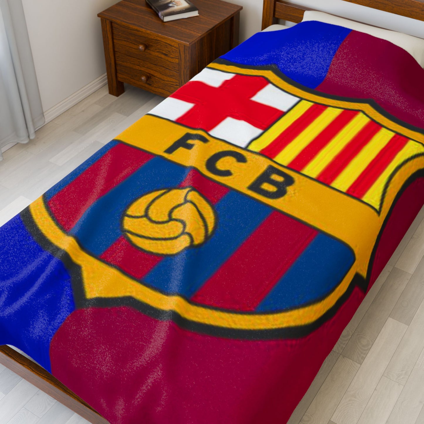 Velveteen Plush Blanket (barcelona)[high resolution]