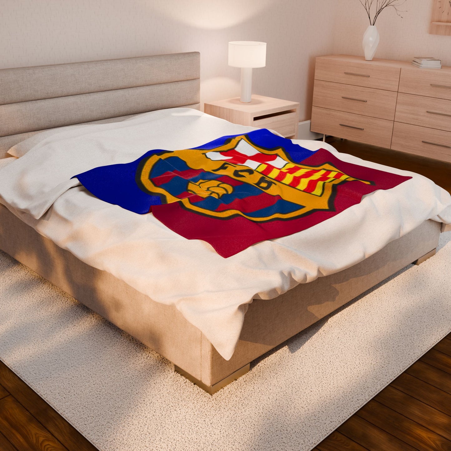 Velveteen Plush Blanket (barcelona)[high resolution]