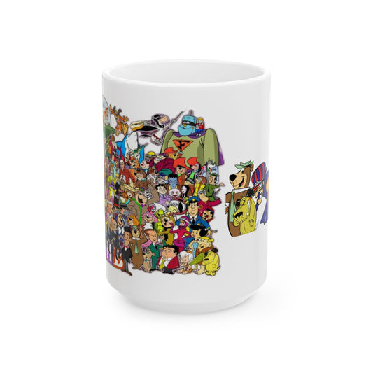Ceramic Mug, (11oz, 15oz) hanna barbera// high resolution