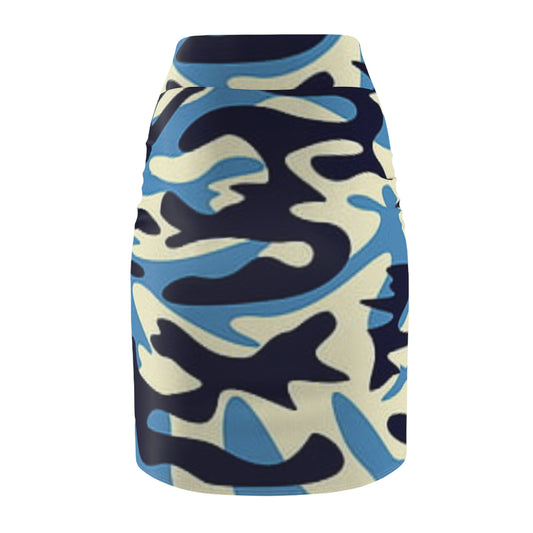 Women's Pencil Skirt (AOP) (military4)