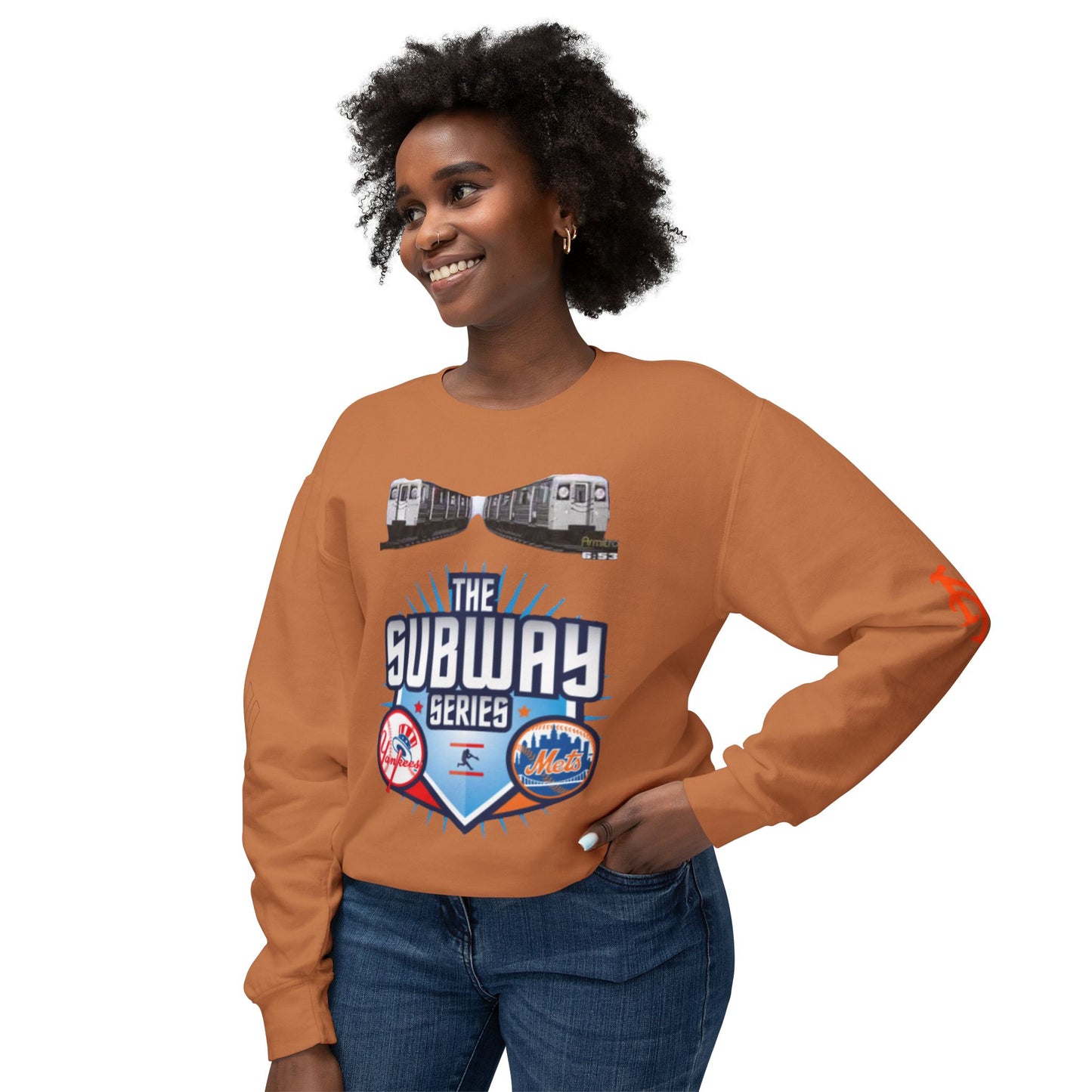 Unisex Lightweight Crewneck Sweatshirt mets yankees subway