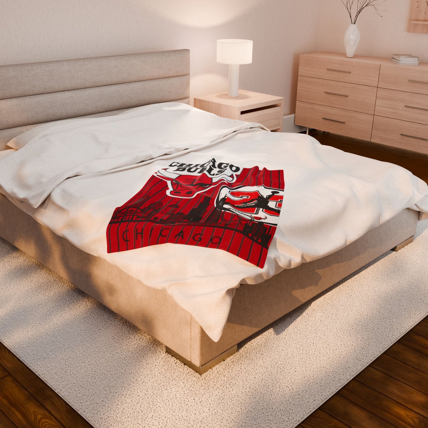Velveteen Plush Blanket  (bulls) [high resolution]