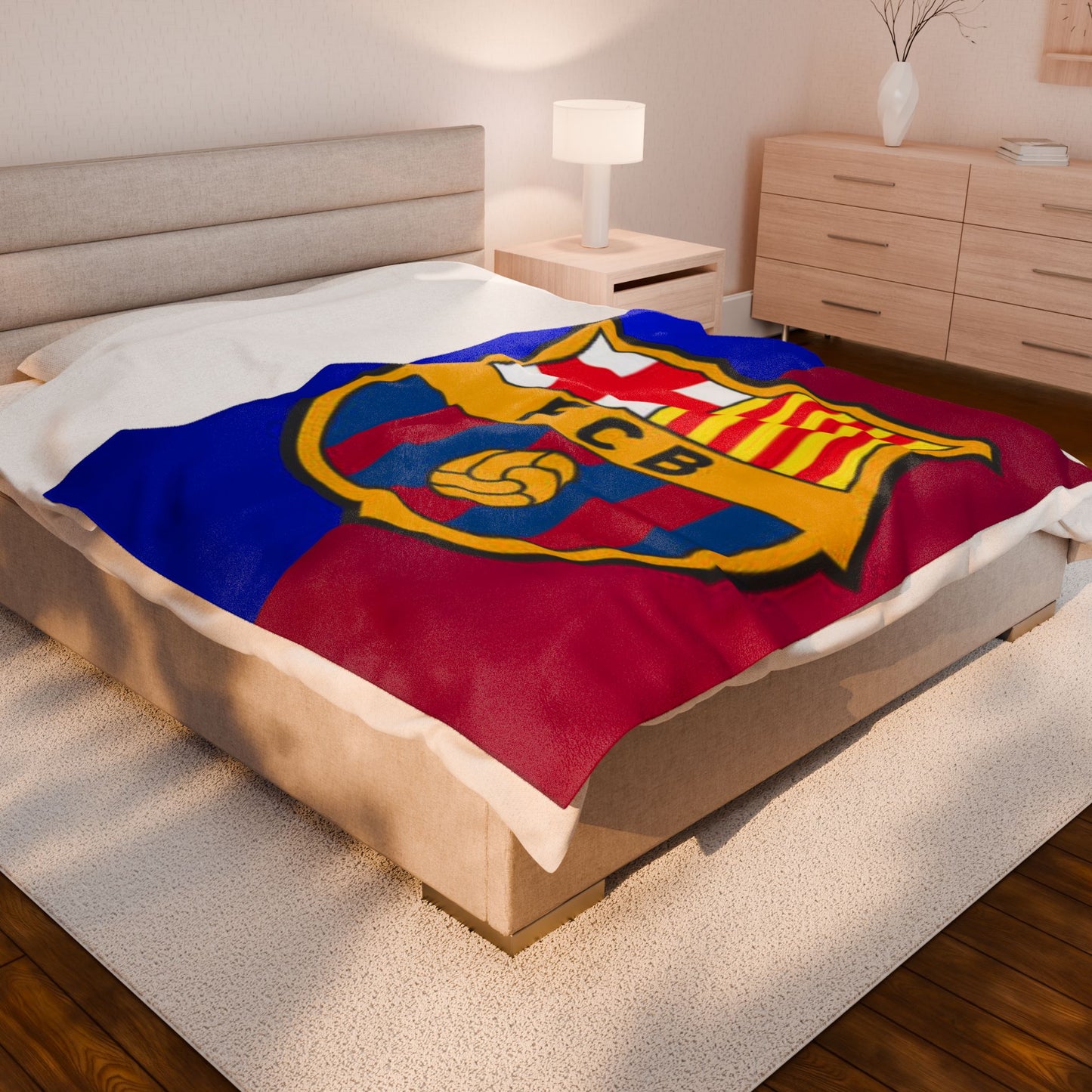 Velveteen Plush Blanket (barcelona)[high resolution]