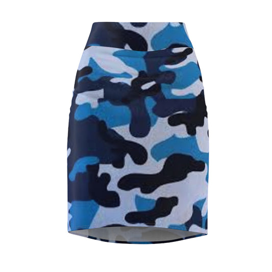 Women's Pencil Skirt (AOP) (military9)