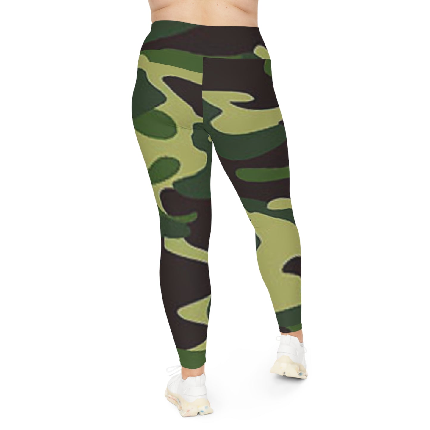 Plus Size Leggings (AOP) (Military2) "high resolution"