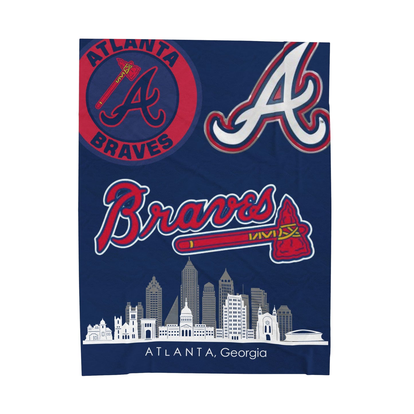 Velveteen Plush Blanket  (atlanta) [high resolution]