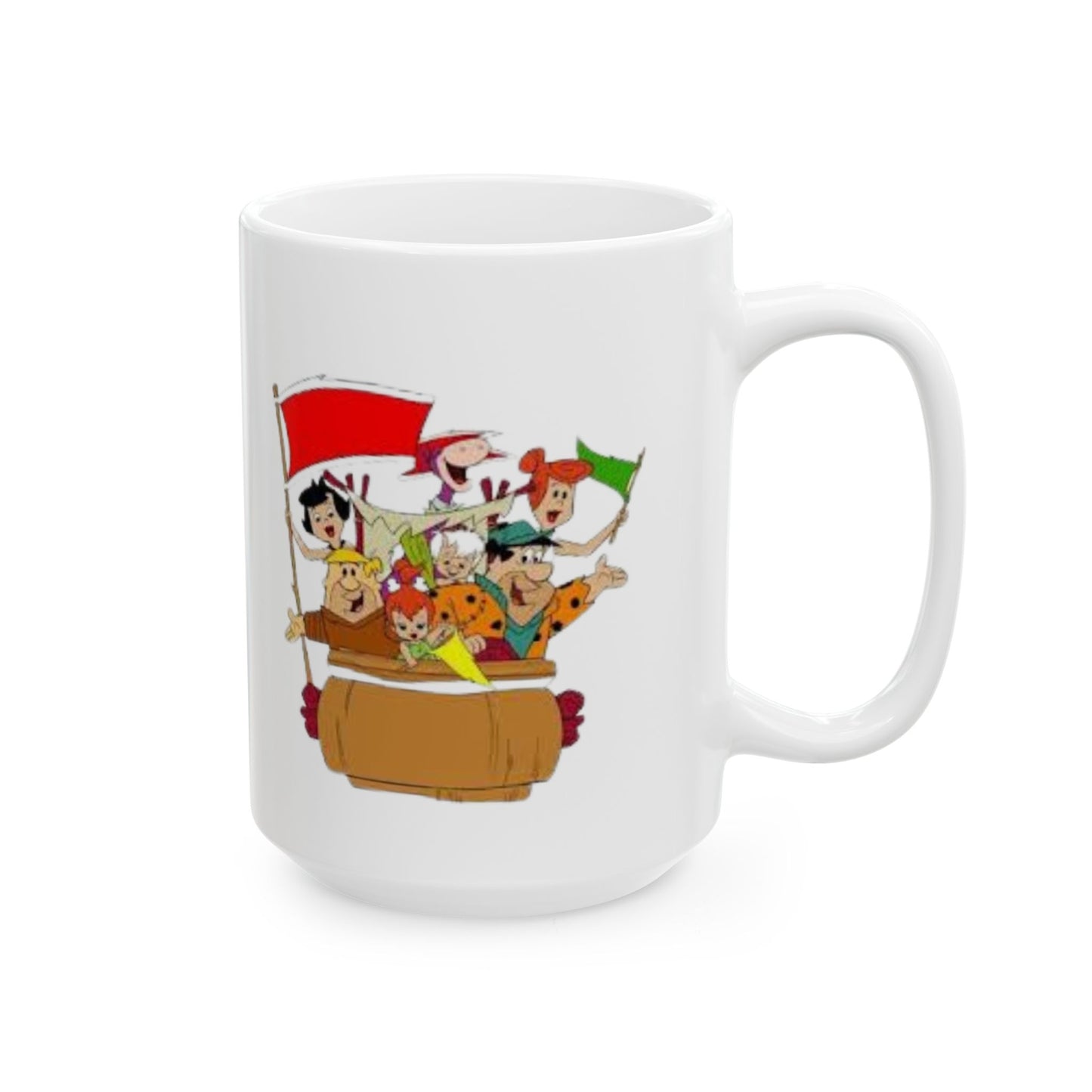 Ceramic Mug, (11oz, 15oz)  flinstones2