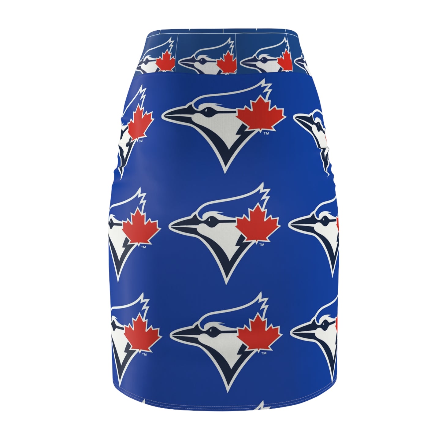 Women's Pencil Skirt (blue jays)[high resolution]