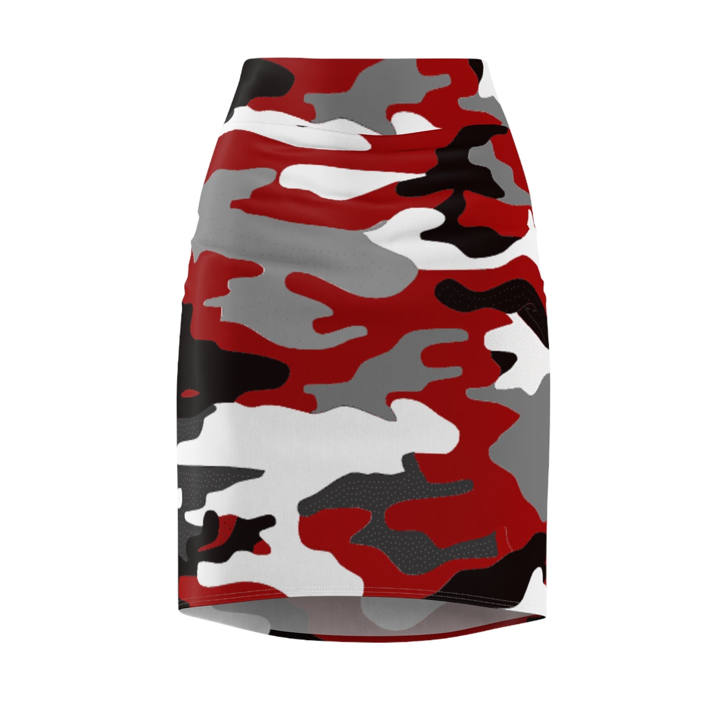 Women's Pencil Skirt (AOP) (military10)"high resolution"