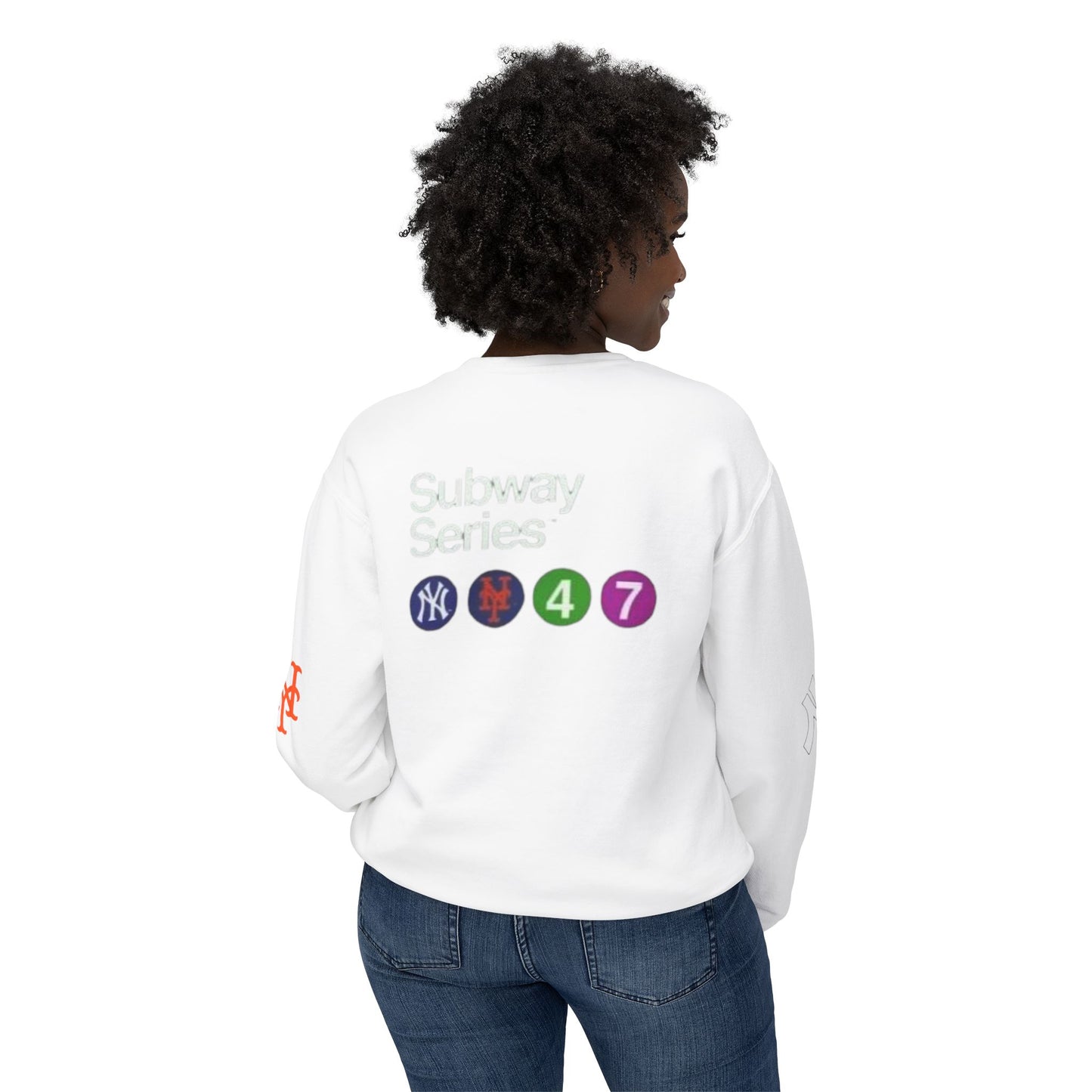 Unisex Lightweight Crewneck Sweatshirt mets yankees subway