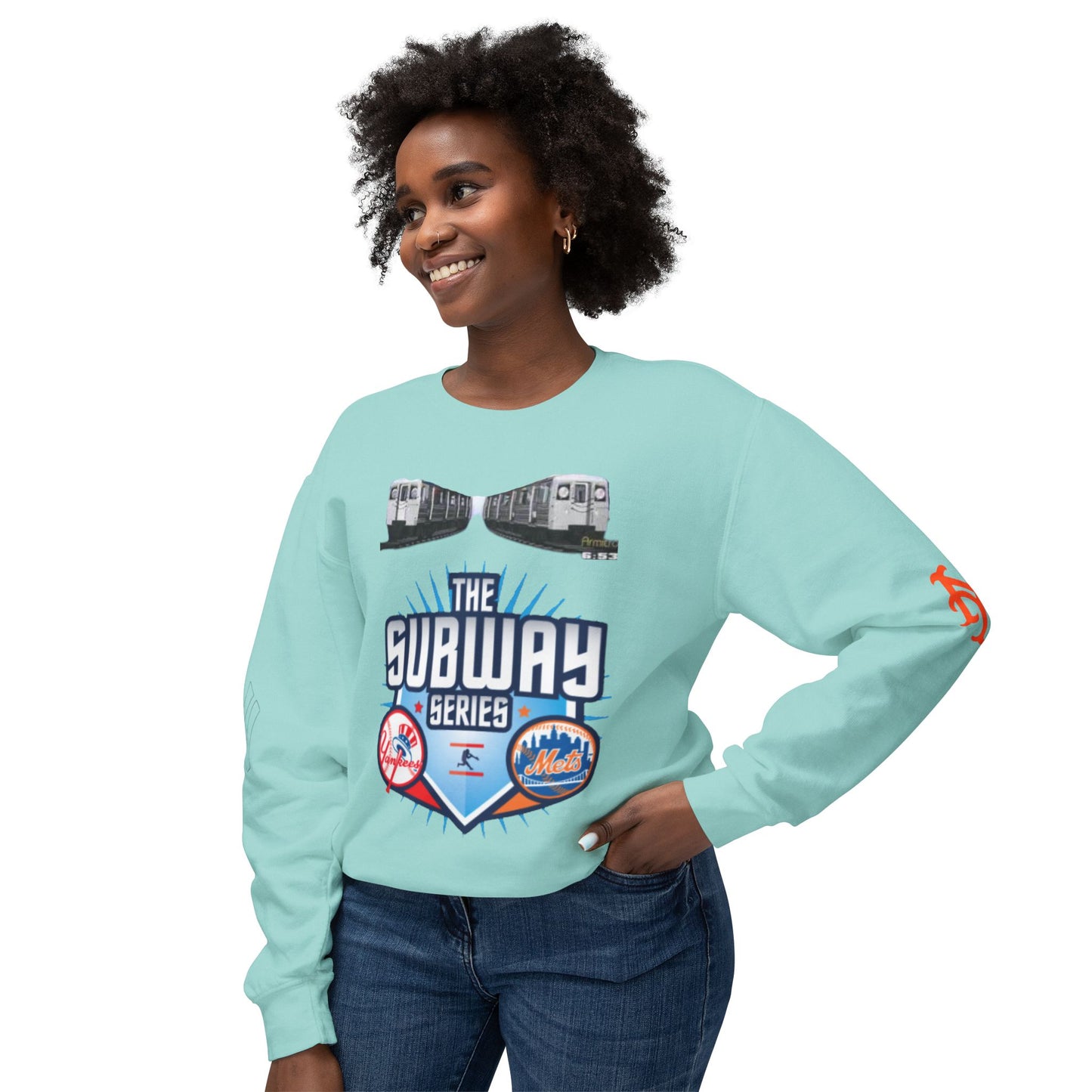 Unisex Lightweight Crewneck Sweatshirt mets yankees subway