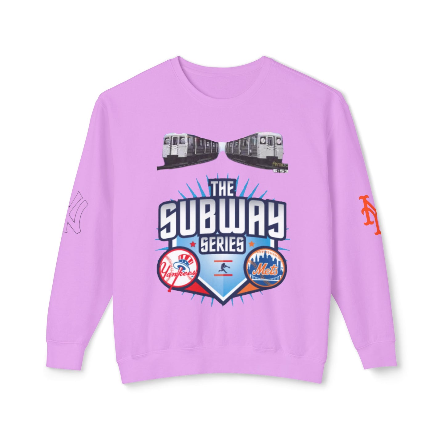 Unisex Lightweight Crewneck Sweatshirt mets yankees subway