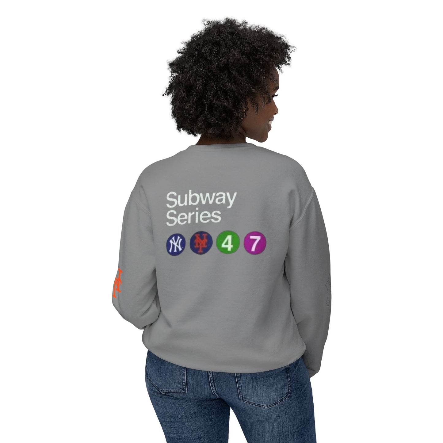Unisex Lightweight Crewneck Sweatshirt mets yankees subway