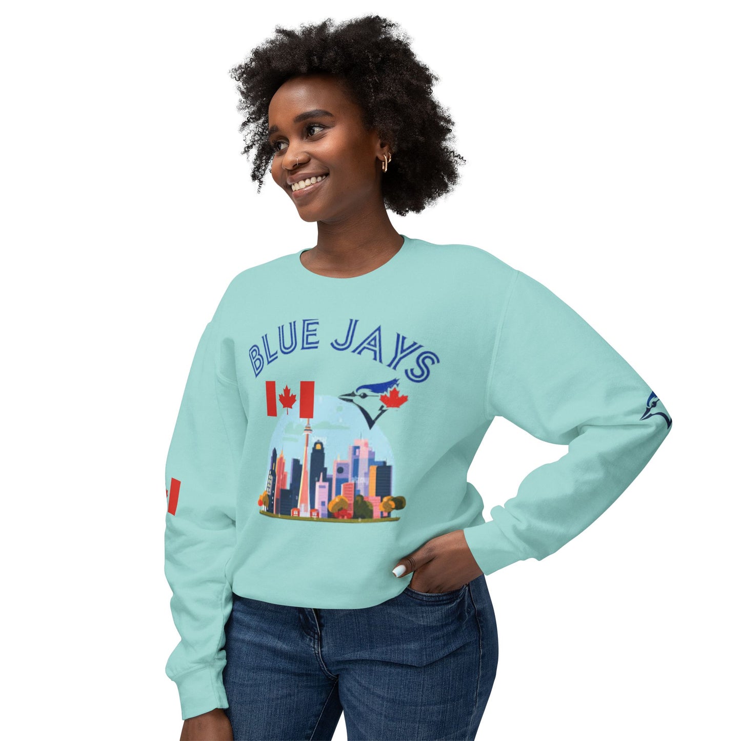 Unisex Lightweight Sweatshirt (blue jays)[high resolution]