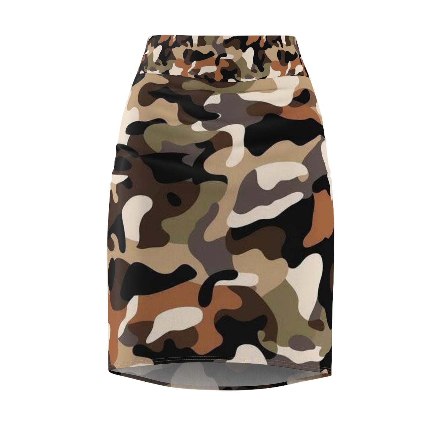 Women's Pencil Skirt (AOP) (military3)