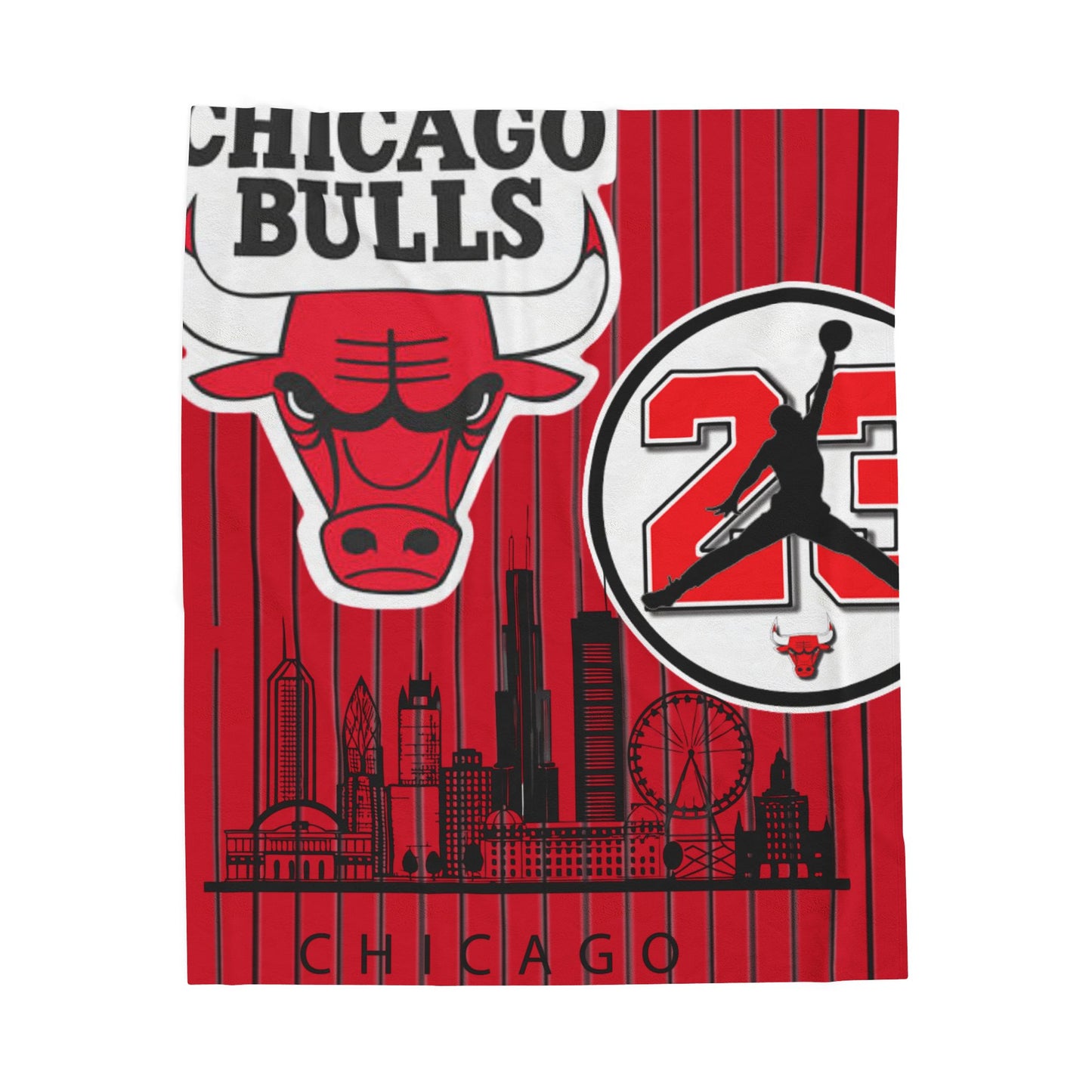 Velveteen Plush Blanket  (bulls) [high resolution]