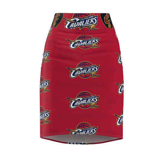 Women's Pencil Skirt (cavaliers) [high resolution]