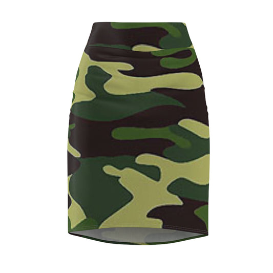 Women's Pencil Skirt (military2) "high resolution"