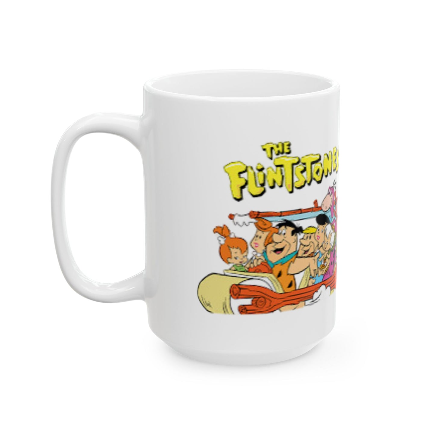Ceramic Mug, (11oz, 15oz)  flinstones2