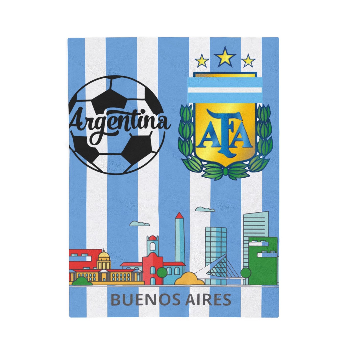 Velveteen Plush Blanket  (argentina) [high resolution]