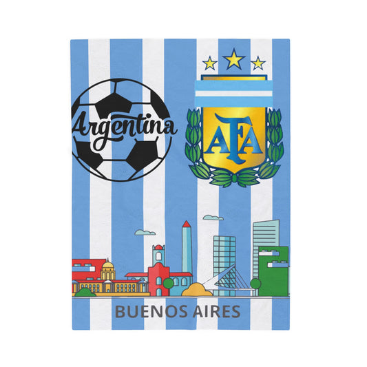 Velveteen Plush Blanket  (argentina) [high resolution]