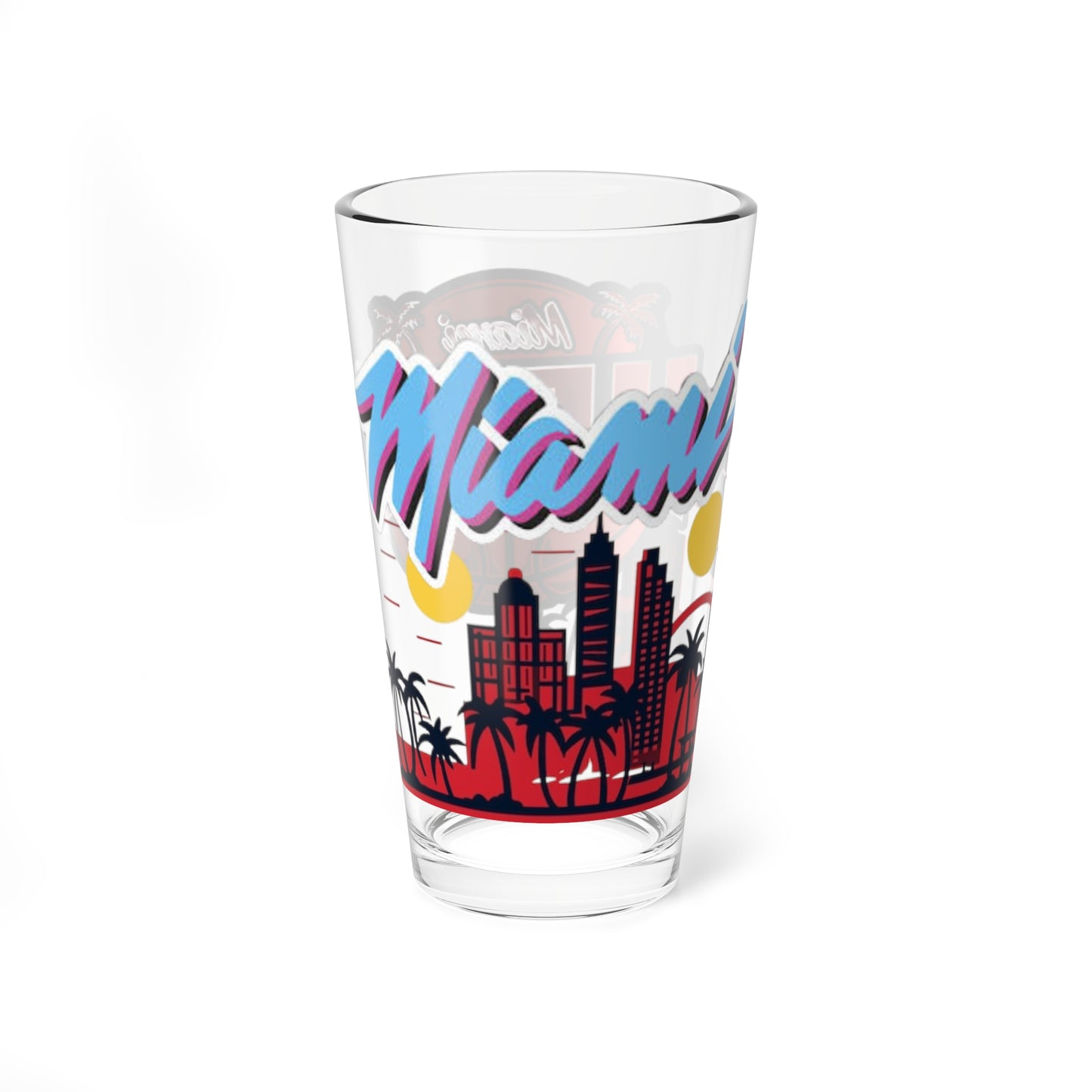 Mixing Glass, 16oz (miami heat) [high resolution]