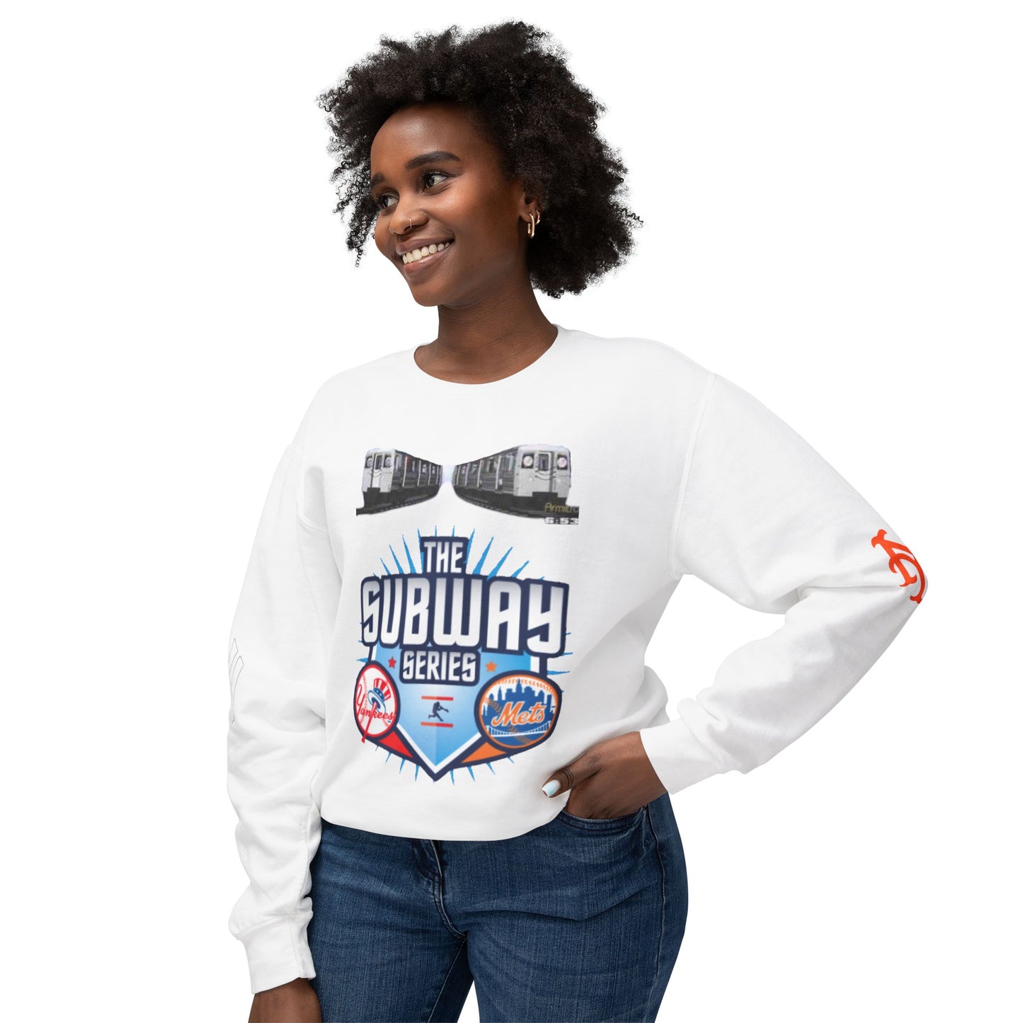 Unisex Lightweight Crewneck Sweatshirt mets yankees subway